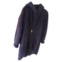 Fendi manteau en mouton en bleu/violet
