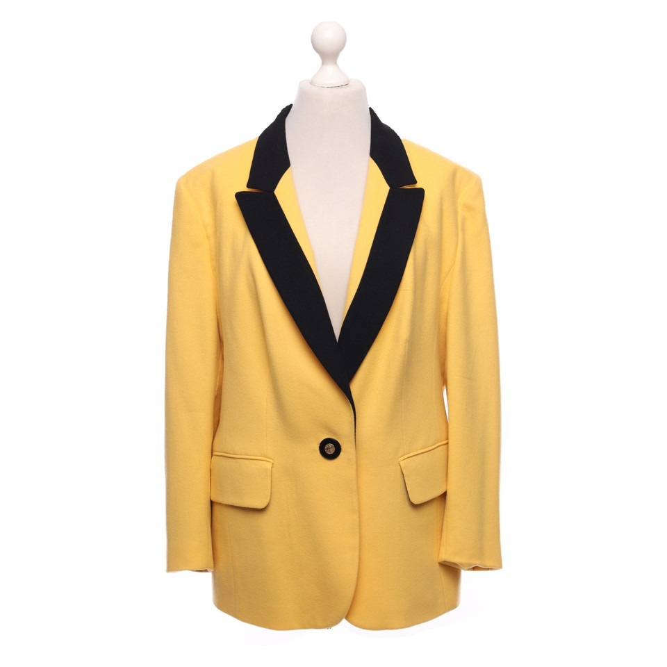 Louis Feraud Blazer Wool in Yellow