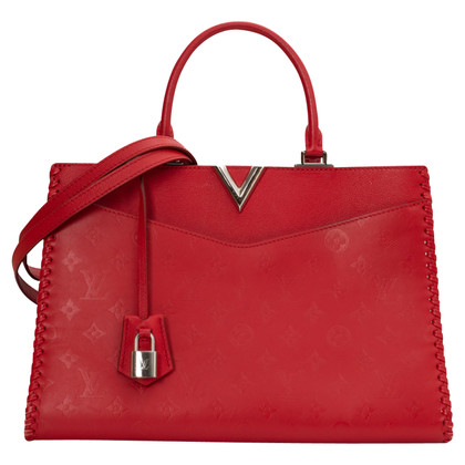 Louis Vuitton Very Zipped Bag aus Leder in Rot