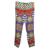 Dolce & Gabbana Colorful silk pants