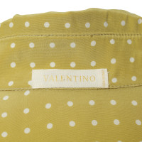 Valentino Garavani Blusa con stampa a pois giallo-verde