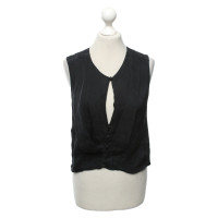 Armani Gilet en Soie en Noir