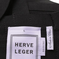 Hervé Léger Form-fitting dress in black