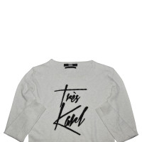 Karl Lagerfeld Sweater in grey / black