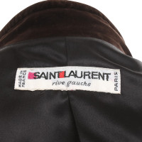 Saint Laurent blazer velours marron