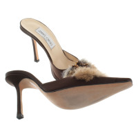 Jimmy Choo Mules with fur application