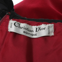 Christian Dior Vintage fluwelen jurk met kant detail