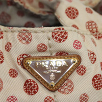 Prada Handbag in white / red