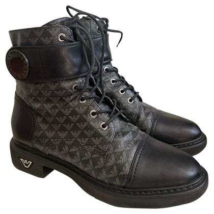 Emporio Armani Ankle boots Leather in Black