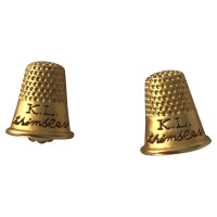 Karl Lagerfeld Gold colored ear clips