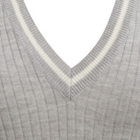 Allude pull en tricot en gris