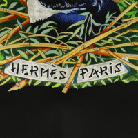 Hermès Sciarpa di seta con stampa animalier