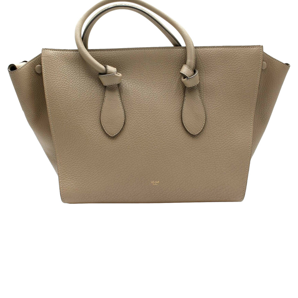 Céline With Knots Tote Leather in Brown