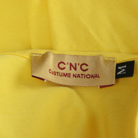 Costume National Top en Coton en Jaune