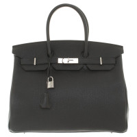 Hermès Birkin Bag 35 aus Leder in Schwarz