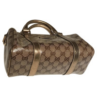 Gucci Boston Bag aus Leder in Gold