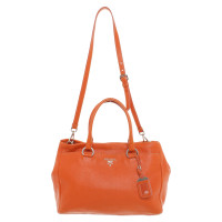 Prada Lederhandtasche in Orange