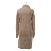 Iris Von Arnim Suede coat in beige