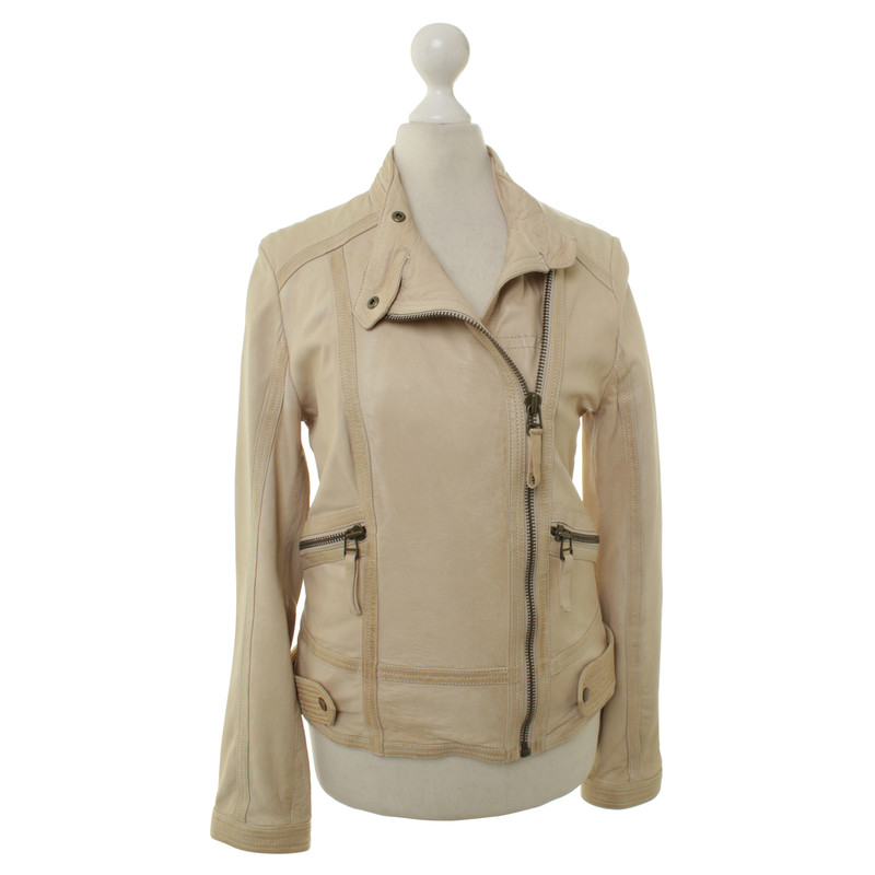 Closed Giacca in pelle beige