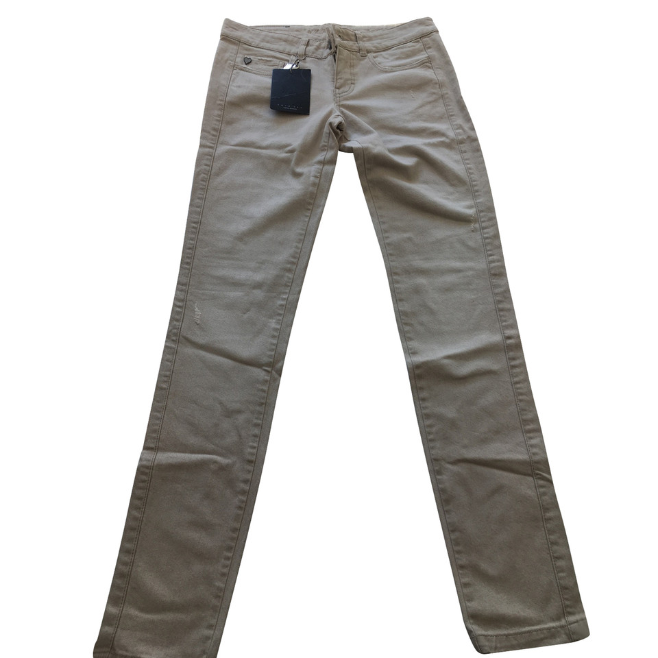 Twin Set Simona Barbieri Trousers Jeans fabric in Cream