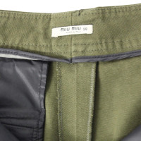 Miu Miu Pantalon en vert