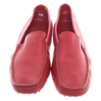 Tod's Moccasins in red