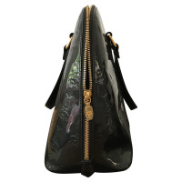 Mcm Handtasche aus Lackleder in Schwarz