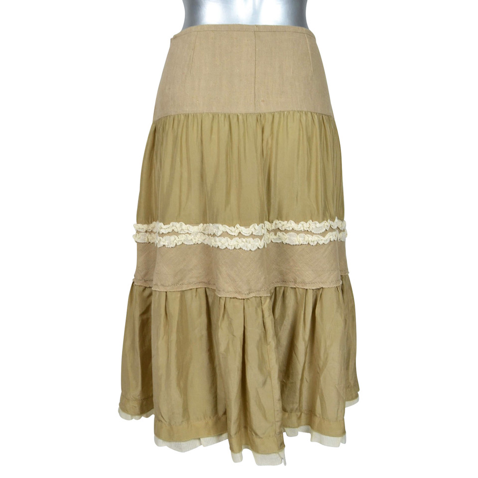 Marella Skirt Silk in Ochre
