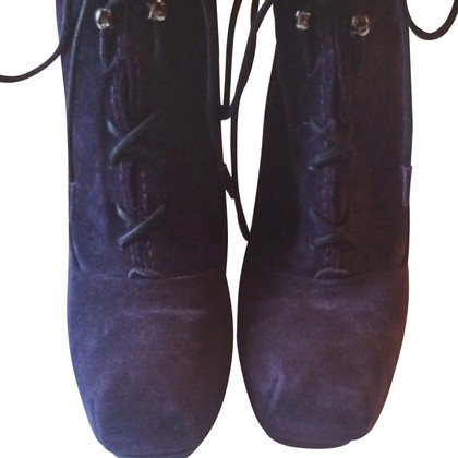 Proenza Schouler Stiefel aus Wildleder in Bordeaux