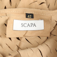 Altre marche SCAPA - Top scamosciato beige