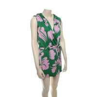 Diane Von Furstenberg Silk jumpsuit green / pink