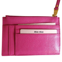 Miu Miu Bag/Purse Leather in Fuchsia