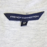 French Connection Grijze jurk met accenten