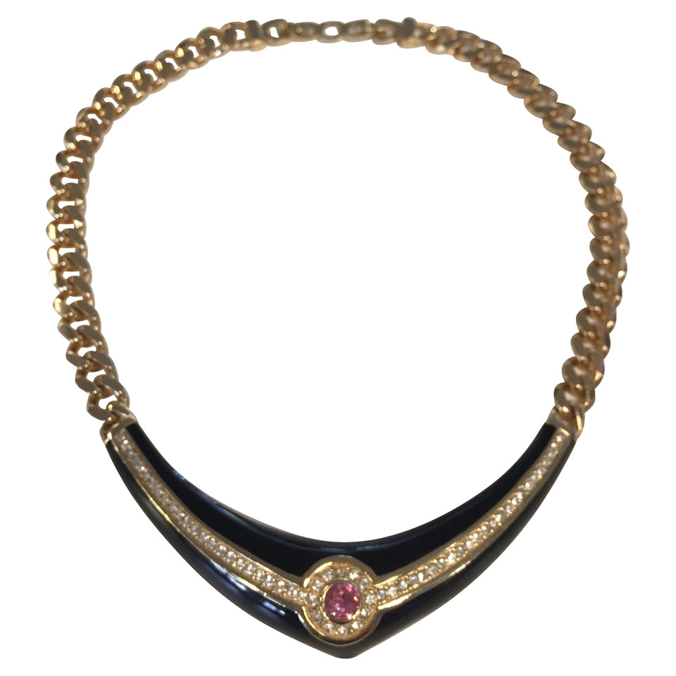 Christian Dior Vintage collana con pietre