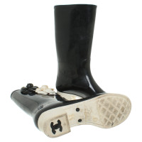 Chanel Rain boots in black
