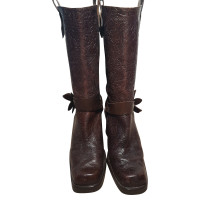 Russell & Bromley Stiefel aus Leder in Braun