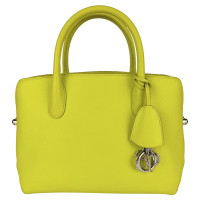 Christian Dior Open Bar Bag Medium aus Leder in Gelb