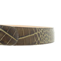 Longchamp Gürtel mit Krokodil-Prägung