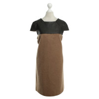 Golden Goose Wool dress with leather uppers