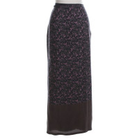 Dries Van Noten Wrap-around skirt with pattern mix