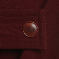 Hermès Wool coat in Bordeaux