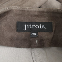 Jitrois Trousers Suede in Grey