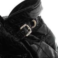 Christian Dior Lacklederhandtasche in Schwarz