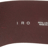 Iro Ceinture en Cuir en Bordeaux