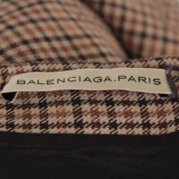 Balenciaga Jupe en laine à carreaux
