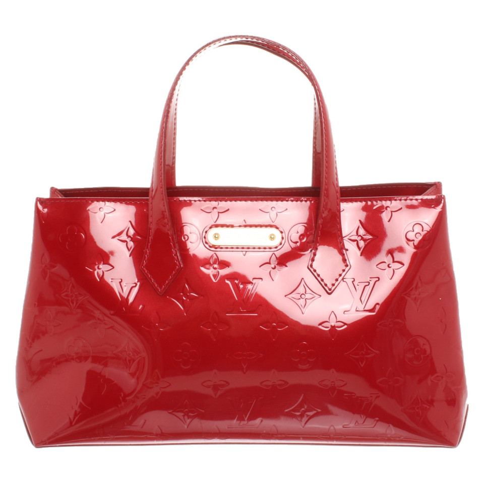 Louis Vuitton Whilshire aus Lackleder in Rot