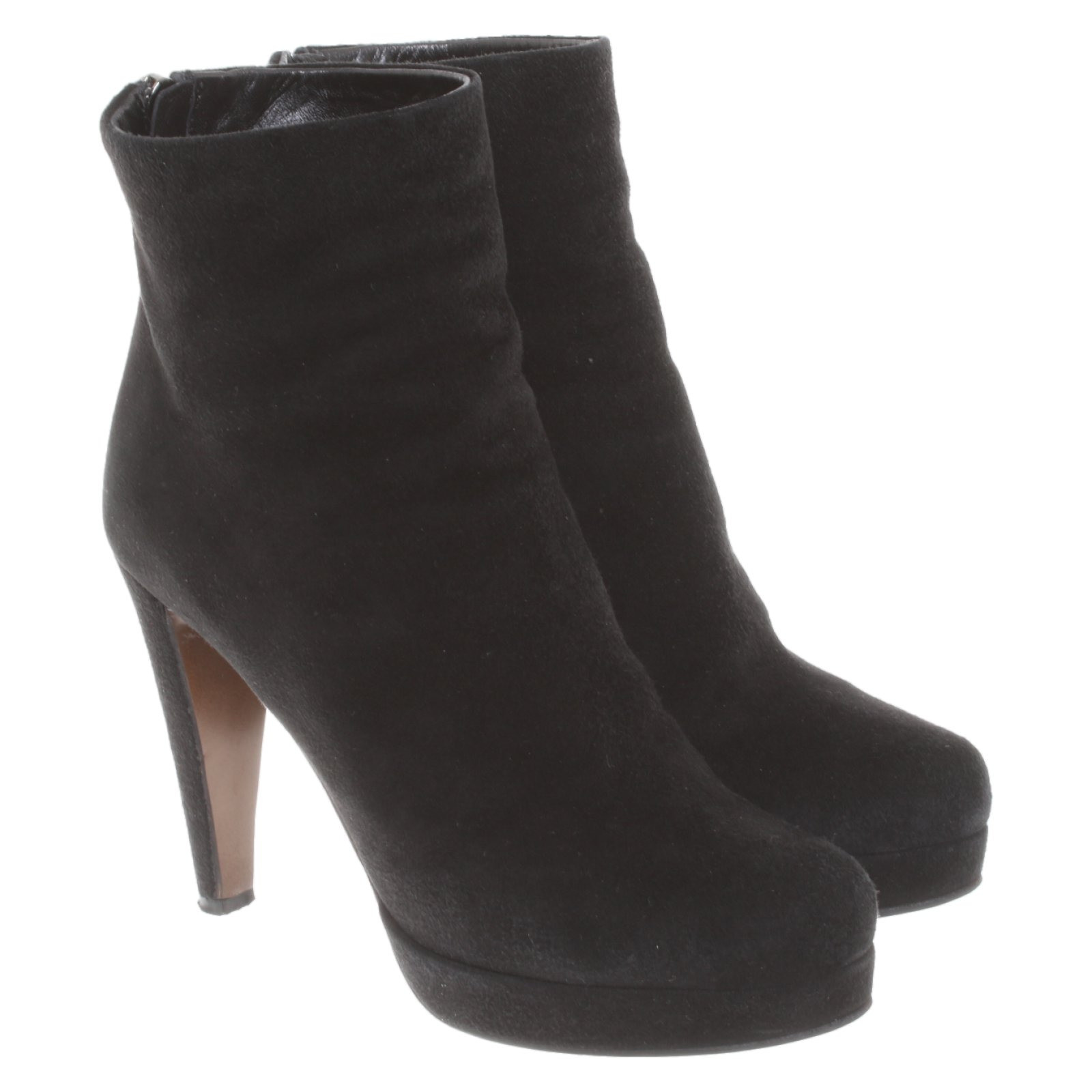 Walter Steiger Ankle Boots Suede In Black Second Hand Walter Steiger Ankle Boots Suede In Black Buy Used For 149