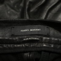 Isabel Marant Shorts aus Leder in Schwarz