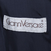Gianni Versace Lederjacke in Schwarz