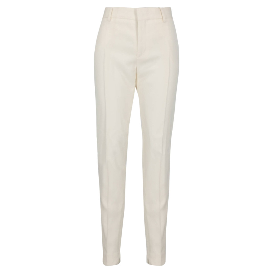 Saint Laurent Trousers Wool in White